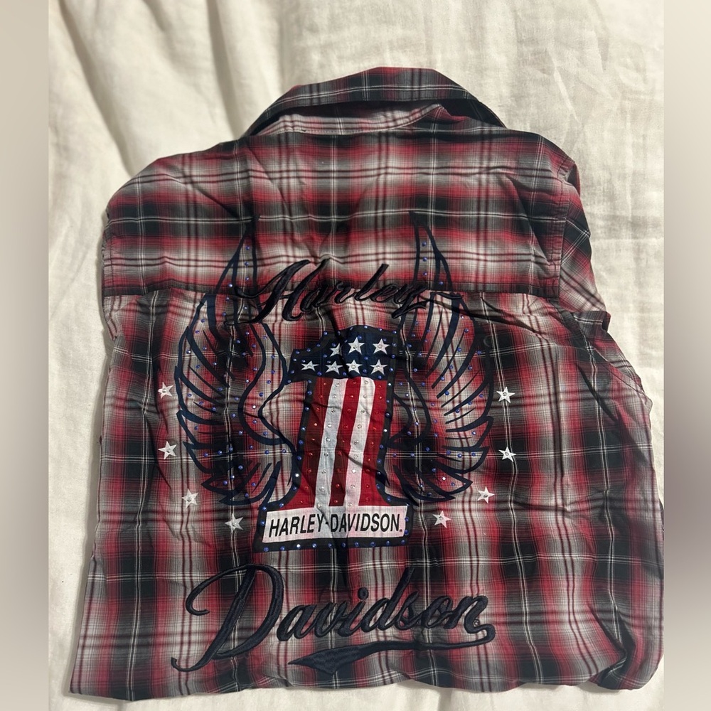 Harley Davidson plaid shirt